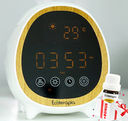 Difuzor aromaterapie Smart TOM display, ceas, alarma, termometru, WIFI+Ulei esential Pin Silvestru,10 ml