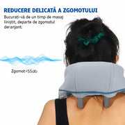 Aparat de Masaj Shiatsu Premium cu Role și Încălzire - Relaxare pentru Gât, Umeri, Cervicală și Zona Lombară
