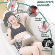 Saltea acupresiune cu pernă, presopunctură pentru dureri de spate, gât, stres și insomnie