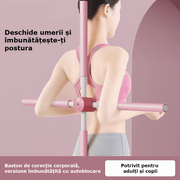 Corector postură spate și umeri, bară fitness multifuncțională pentru exerciții acasă