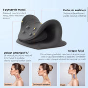 Pernă Cervicală Ajustabilă OrthoAir cu Sistem de Umflare, Tracțiune și Susținere Personalizată