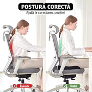 Pernă ortopedică pentru șezut, cu gel de memorie pentru ameliorarea durerilor de coccis