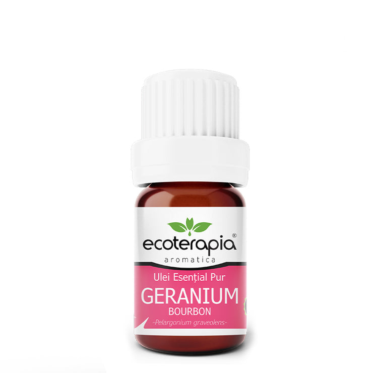Ulei Esențial Pur de Geranium Bourbon, 5ml - Ecoterapia