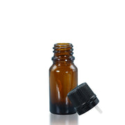 Sticla bruna, 10 ml cu dop si picurator