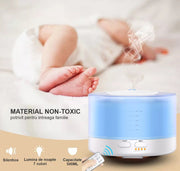 Difuzor de aromaterapie Ambient Flavor, 500 ml, telecomanda+Ulei esential Eucalipt Globulus, 5 ml