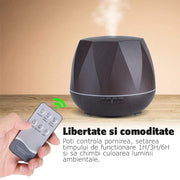 Difuzor aromaterapie Diamond Harmony, boxa incorporata, telecomanda, 550ML, resigilat