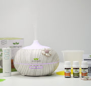 Set difuzor aromaterapie Squeaky Clean Aroma Ecoterapia, lemn gri