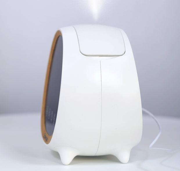 Difuzor aromaterapie Smart TOM display, ceas, alarma, termometru, WIFI+Ulei esențial pur Bergamota, 10 ml