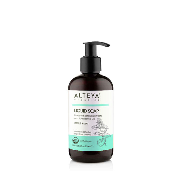 Săpun lichid organic Citrice și Mentă, Alteya Organics, 250 ml