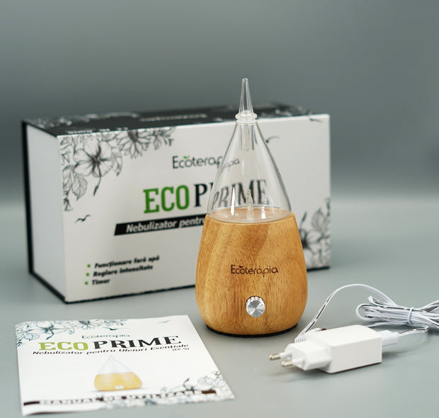 Difuzor uleiuri esentiale cu nebulizator Eco Prime+Ulei esential Ravintsara,10 ml