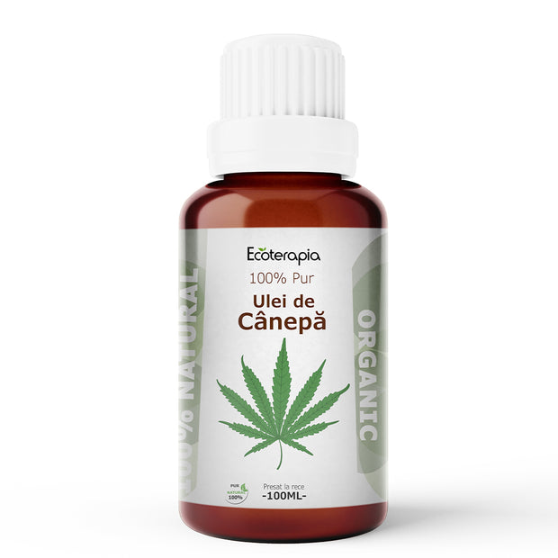 Ulei vegetal de Canepa, presat la rece, extravirgin