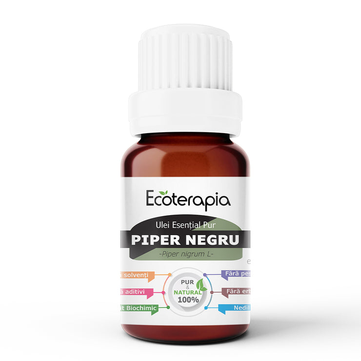 Ulei esențial Pur de Piper Negru, 10ml  - Ecoterapia